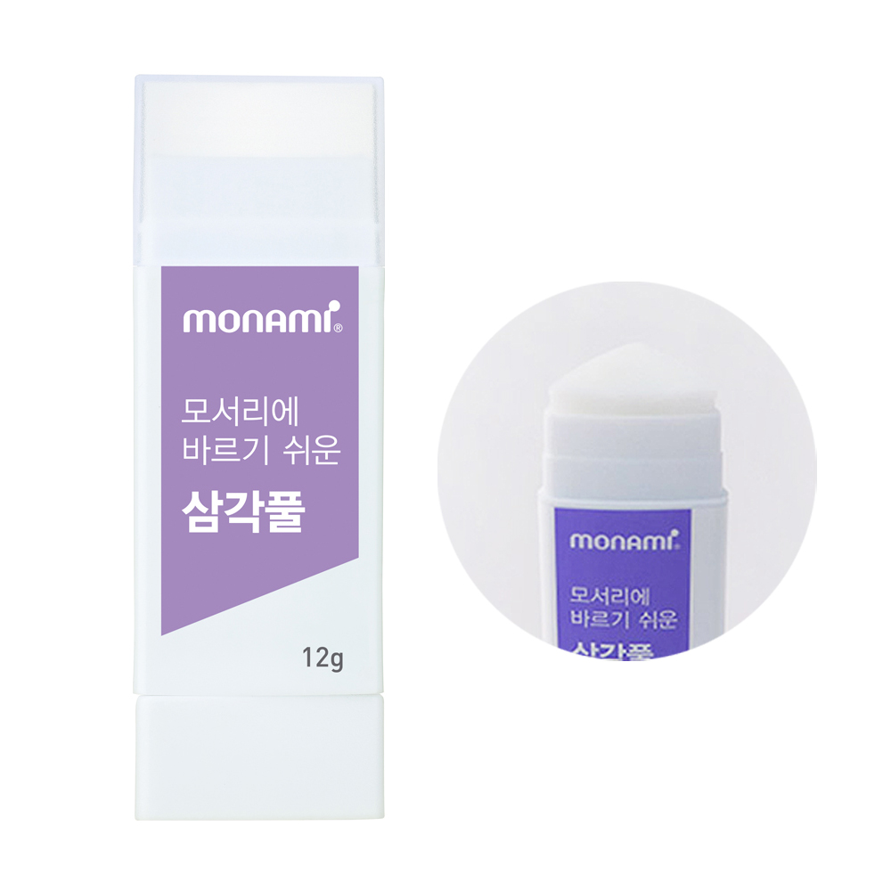 모나미 모서리에 바르기 쉬운 삼각풀 12g 낱개