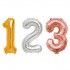 컬러룬 숫자 은박 풍선 소 파티 기념일 생일