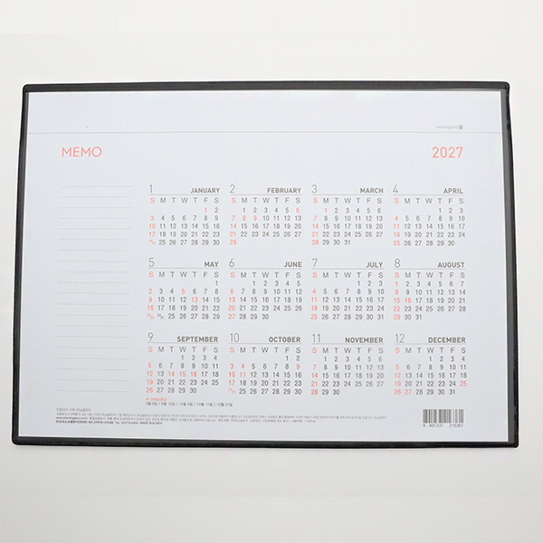 모닝글로리 2026년 데스크 캘린더 K8 달력