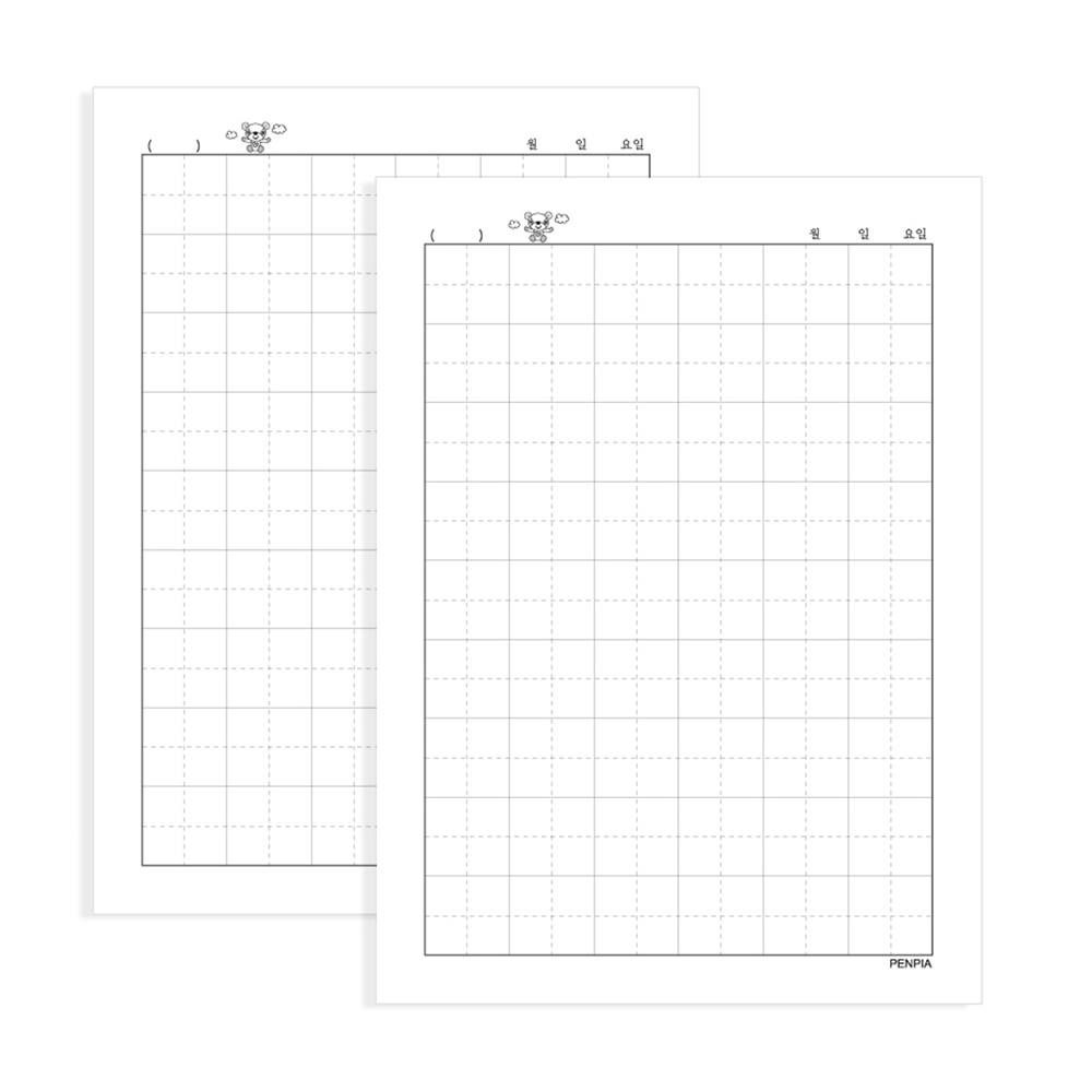 펜피아 1000 초등 제본노트 6칸 쓰기