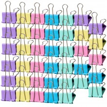[한정] 화신 더블 클립 대형 파스텔컬러 40EA