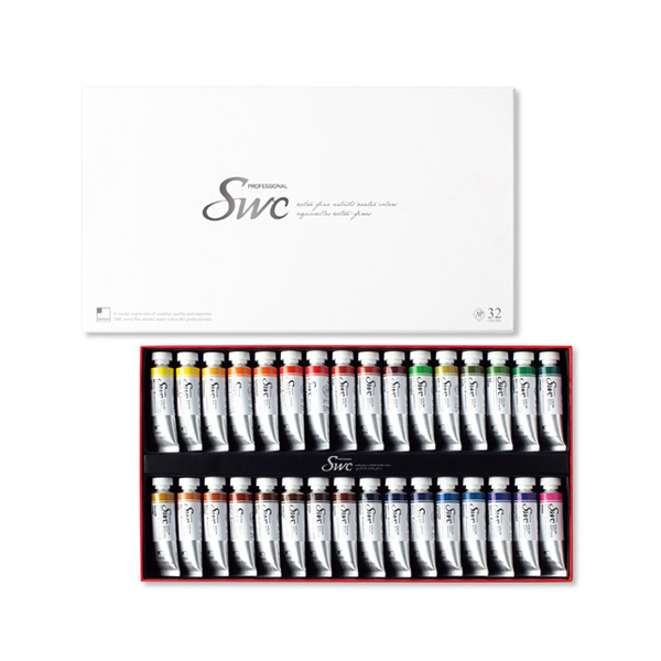 신한 수채화물감 SWC 32색 15ml