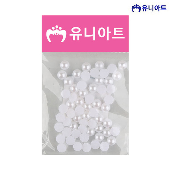 유니아트 1000 반쪽진주 원 흰색