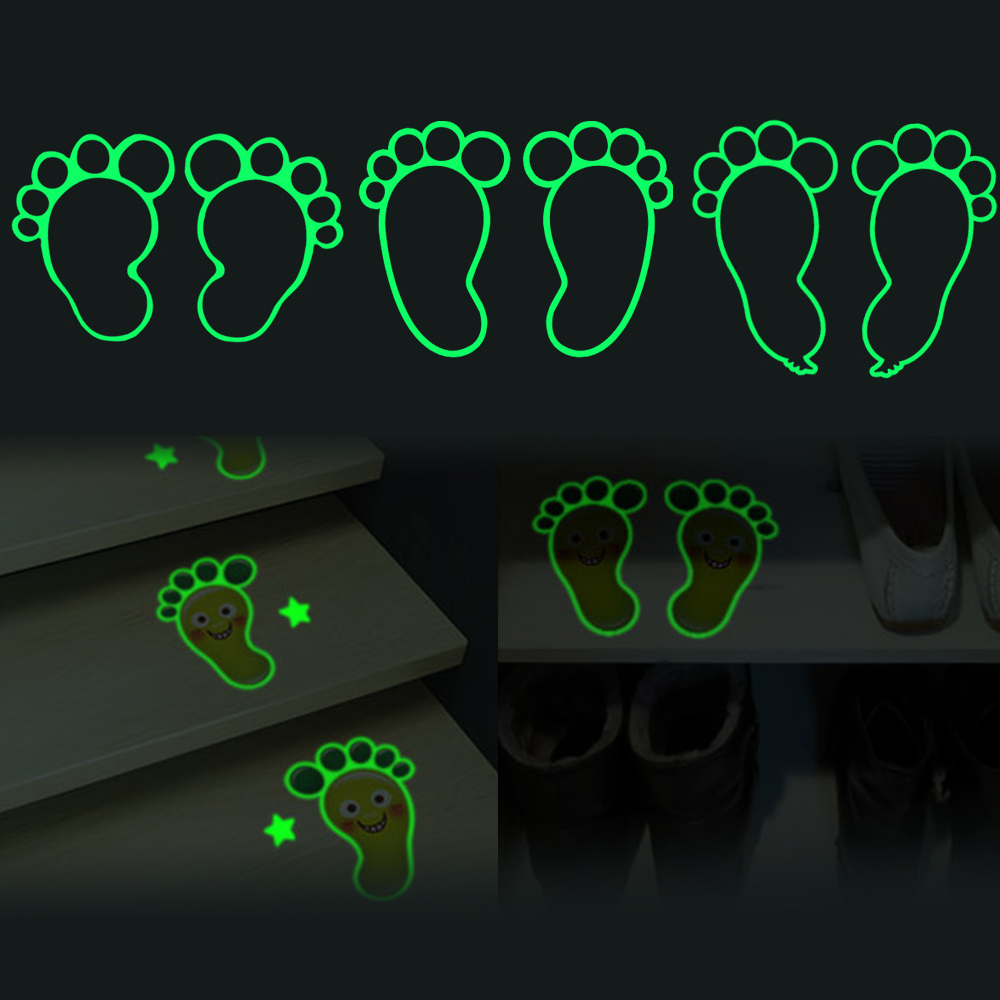 4000 바닥 꾸미기 발바닥 스티커 야광