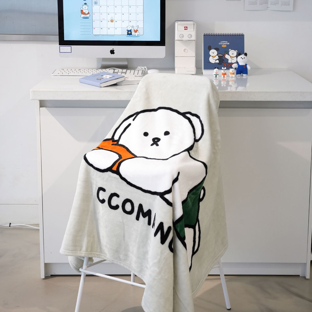 핑크풋 꼬망 따뜻한 담요 극세사