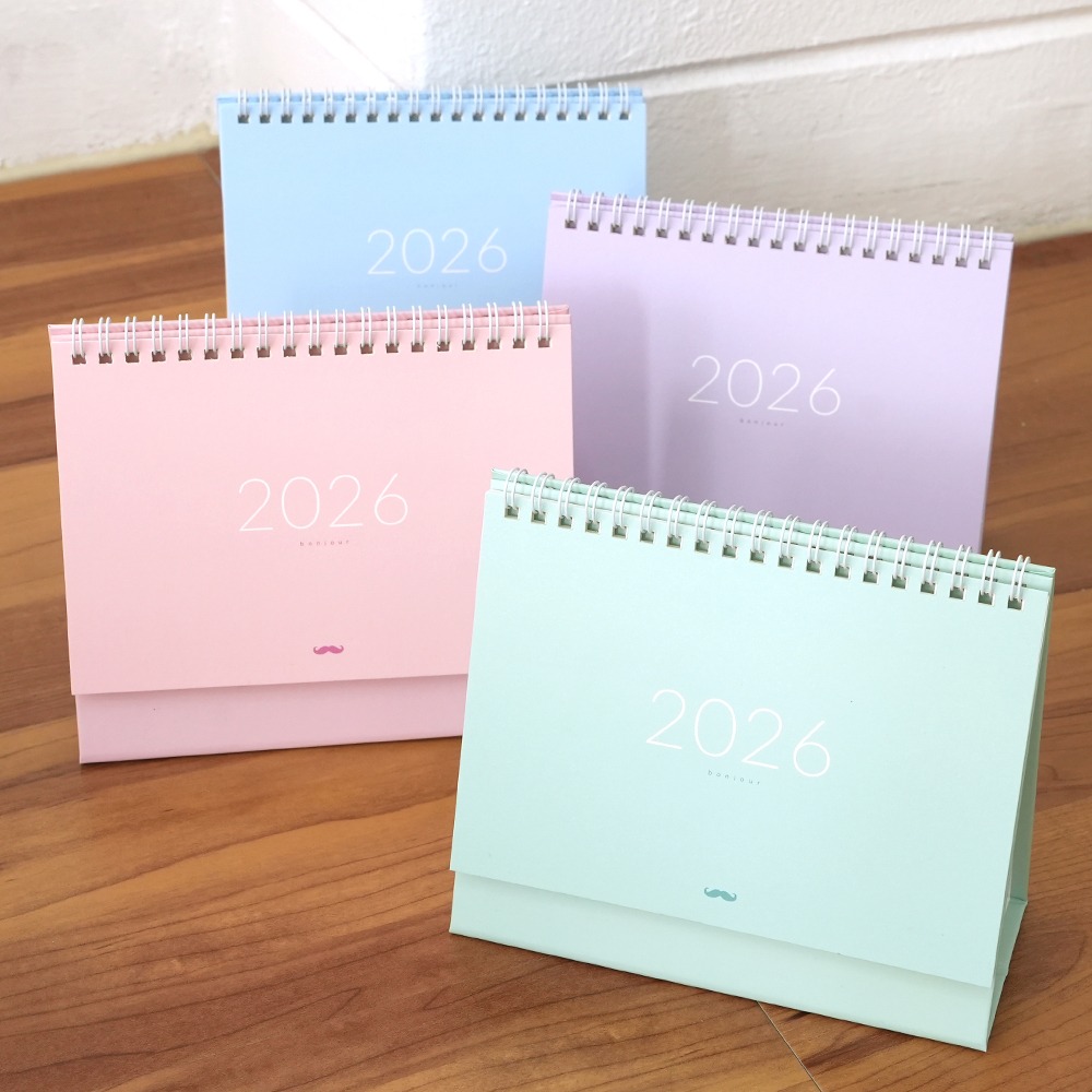 핑크풋 2026 봉주르 탁상 캘린더 달력