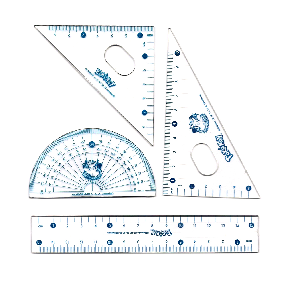 포켓몬 삼각자 각도기 세트