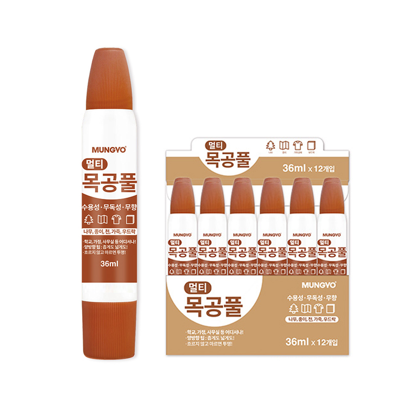 문교 멀티 목공풀 36ml 1갑 12개입