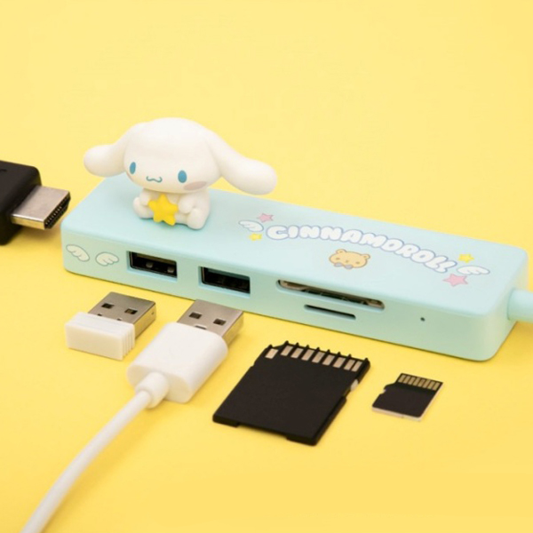 39900 산리오 멀티허브 시나모롤 USB C타입 5in1