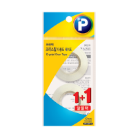 [한정] 프린텍 크리스탈 다용도 테이프 12mm*30m 2개입 알뜰팩 (CR1230-2)